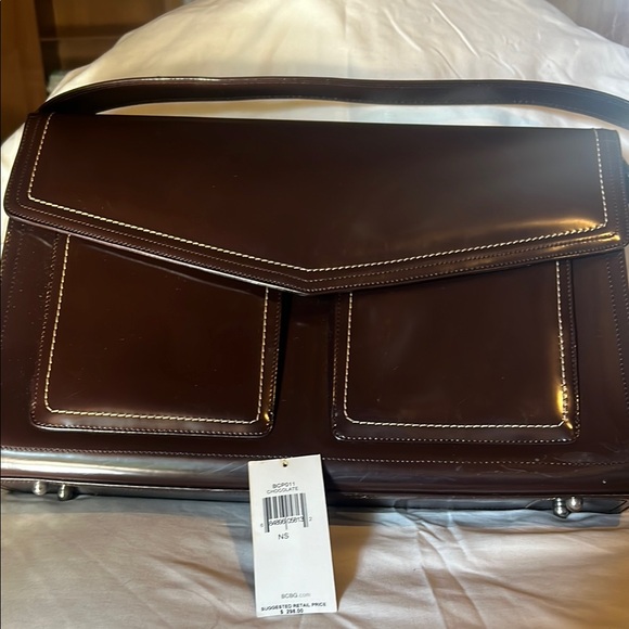 Elegant Brown Leather Men's Bag - Picture 4 of 5